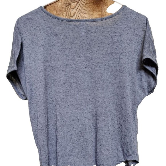 Xhilaration Gray Embellished Top Size Medium Hippie Boho Chic Artsy - Picture 3 of 6